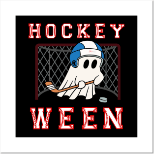 Hockey Ghost Halloween Posters and Art